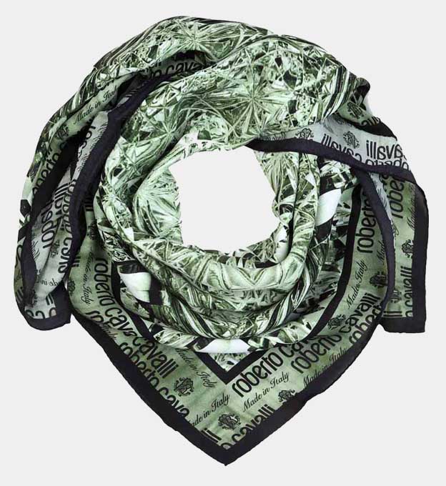 Roberto Cavalli Scarf Unisex  Grün