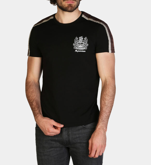 Aquascutum T-shirt Mens Black