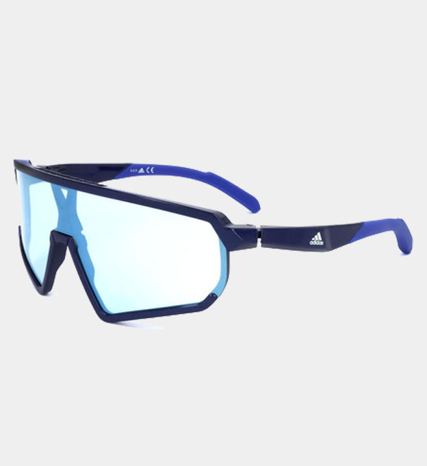 Adidas Sunglasses Mens Shiny Blue